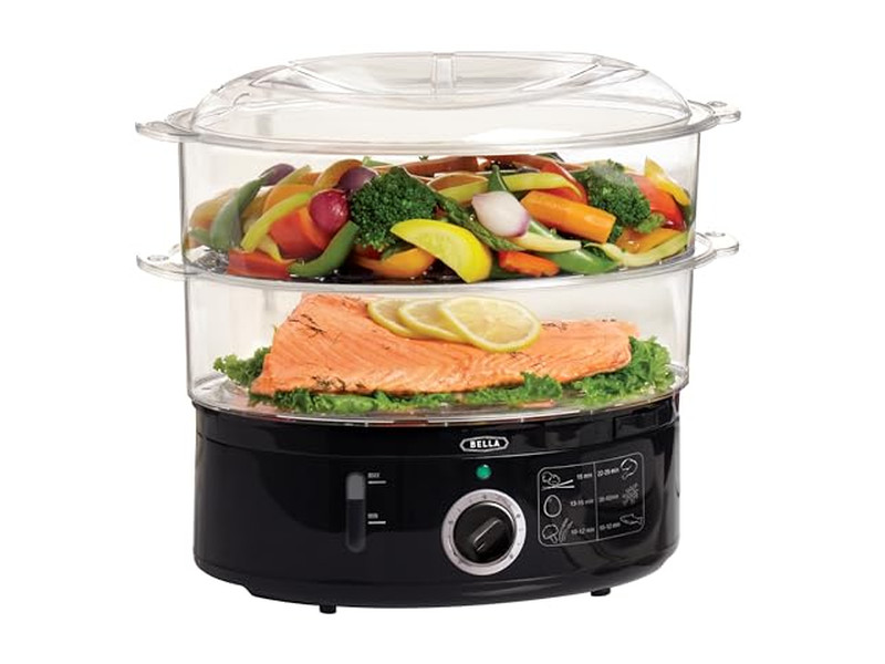 डिम सम 10 इंच बांस की भाप टोकरी