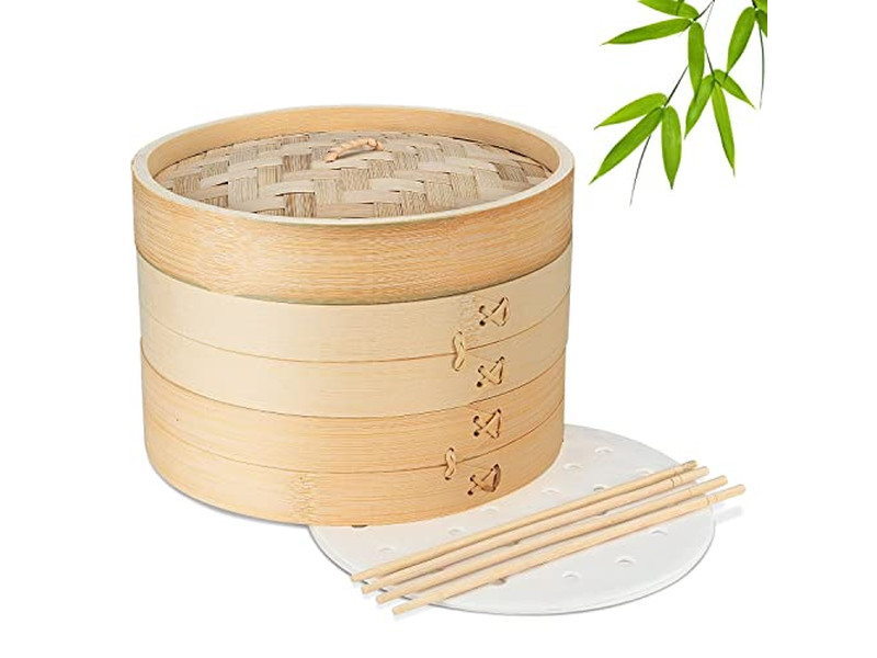 भाप टोकरियाँ बांस की भाप टोकरी