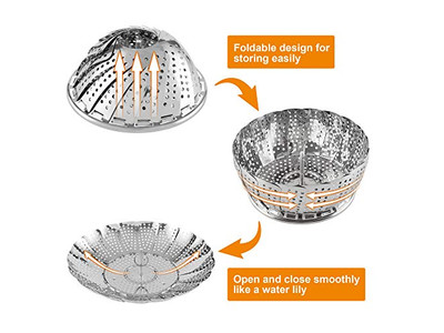 एल्यूमिनियम मोमो पॉट फूड बांस की भाप टोकरी