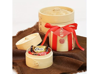 चाइनीज़ डिम सम बांस की भाप टोकरी