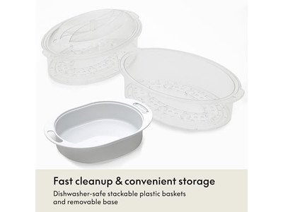 डिम सम 10 इंच बांस की भाप टोकरी