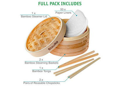 फैक्टरी बिग पॉट इन्सर्ट्स बांस की भाप टोकरी