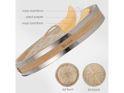 पॉट सेट्स कुकवेयर बांस की भाप टोकरी