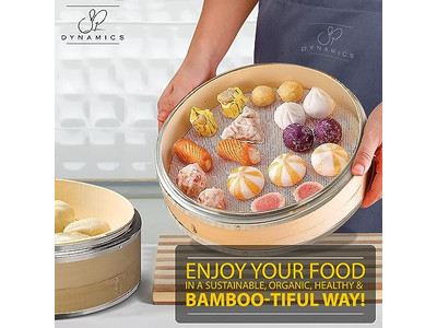 स्टीम कंटेनर बांस की भाप टोकरी