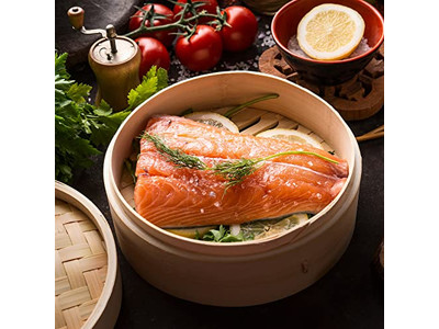 स्टीम पॉट्स सेट्स बांस की भाप टोकरी