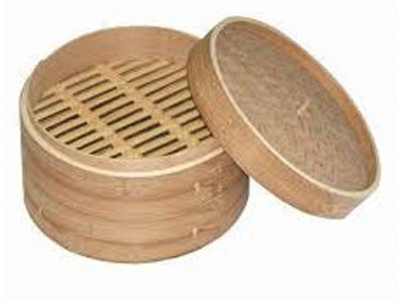 स्टीम्ड एग ड्रेन स्टीम रैक बांस की भाप टोकरी