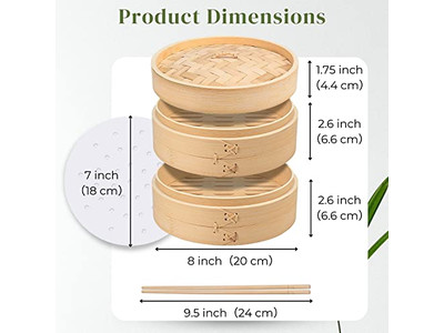 भाप टोकरियाँ बांस की भाप टोकरी