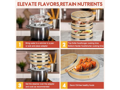 स्ट्रीमर बांस स्ट्रीमर बांस की भाप टोकरी